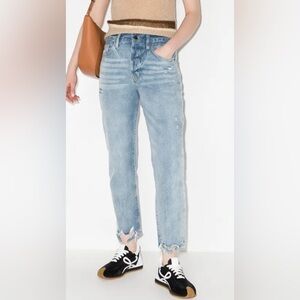 Frame Denim “Le Original” High Waist Distressed Button Fly, Size 28